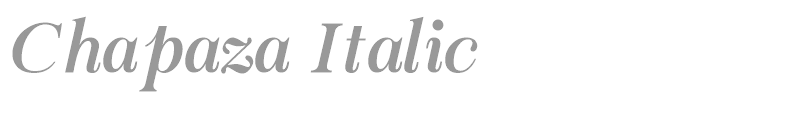 Chapaza Italic